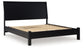 Danziar Queen Panel Bed with Mirrored Dresser and 2 Nightstands