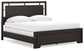 Covetown California King Panel Bed with Mirrored Dresser and Nightstand