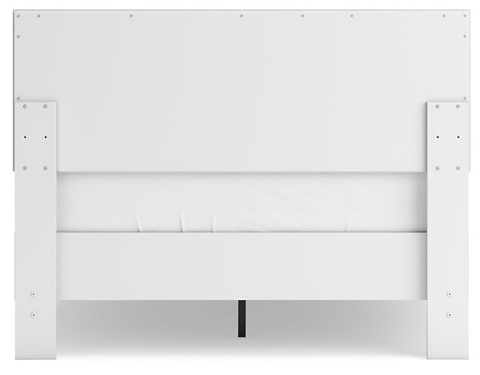 Hallityn Full Panel Platform Bed with 2 Nightstands