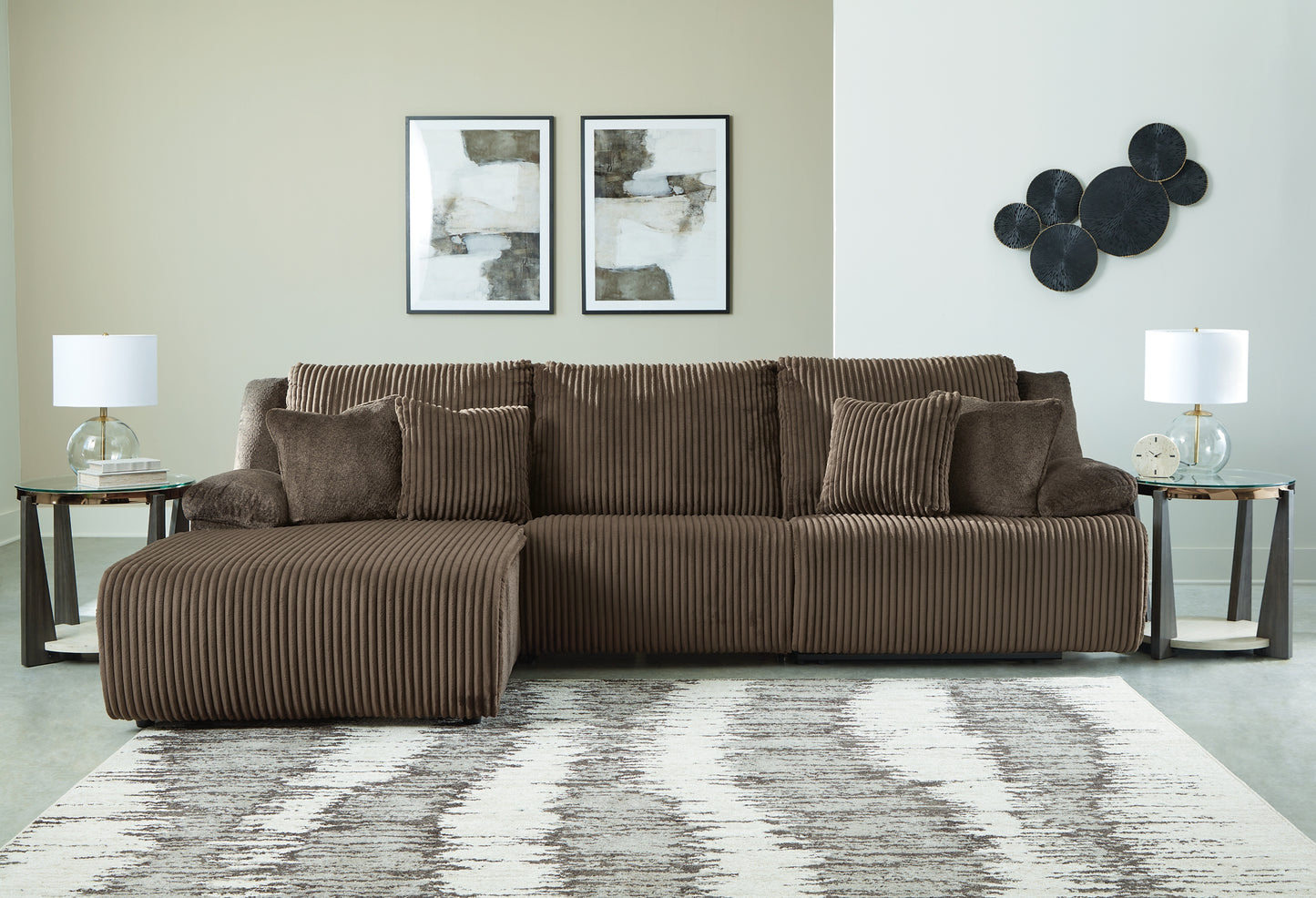 Top Tier 3-Piece Sectional Sofa Chaise