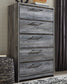 Baystorm Queen Panel Headboard with Mirrored Dresser and Chest