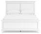 Fortman Queen Panel Bed with Mirrored Dresser and Chest